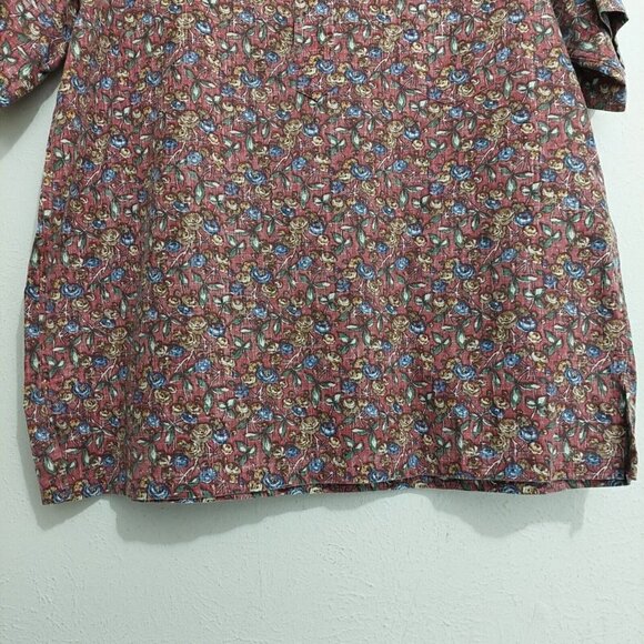 VTG Reyn Spooner Floral Flower Reverse Print Hawaiian Shirt XLarge Button Down - Picture 3 of 8